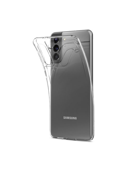 Spigen Crystal Flex Samsung G996 Galaxy S21+ tok, Crystal Clear, átlátszó