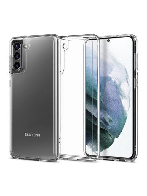 Spigen Crystal Hybrid Samsung G996 Galaxy S21+ tok, Crystal Clear, átlátszó