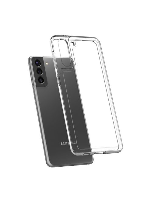 Spigen Crystal Hybrid Samsung G996 Galaxy S21+ tok, Crystal Clear, átlátszó