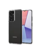 Spigen Crystal Flex Samsung G998 Galaxy S21 Ultra tok, Crystal Clear, átlátszó