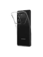 Spigen Crystal Flex Samsung G998 Galaxy S21 Ultra tok, Crystal Clear, átlátszó