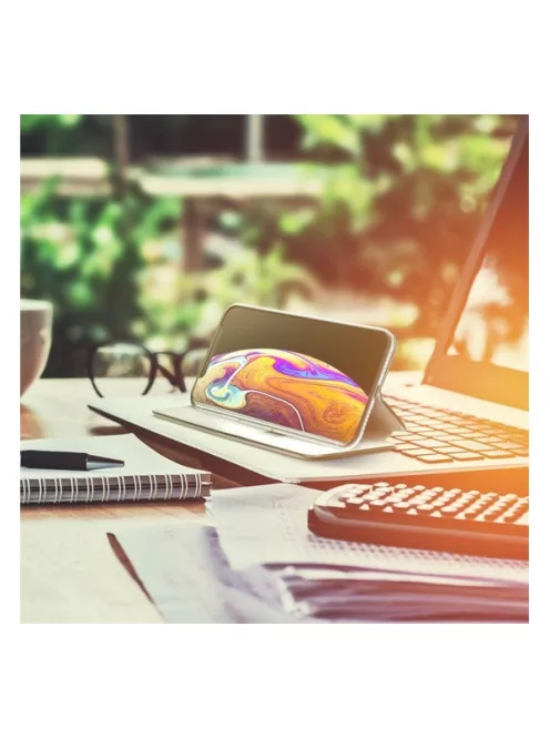 Forcell Elegance oldalra nyíló hátlap tok Samsung A025 Galaxy A02s, fekete