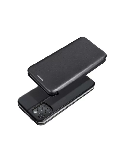 Forcell Elegance oldalra nyíló hátlap tok Samsung A025 Galaxy A02s, fekete