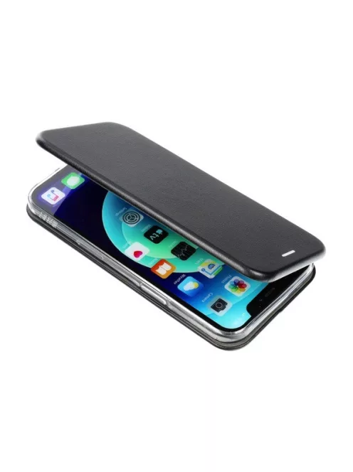 Forcell Elegance oldalra nyíló hátlap tok Samsung A025 Galaxy A02s, fekete