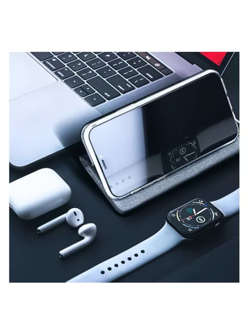 Forcell Sensitive mágneses flip tok Samsung A715 Galaxy A71, fekete