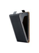 Flip tok szilikon belsővel Samsung A125 Galaxy A12, fekete