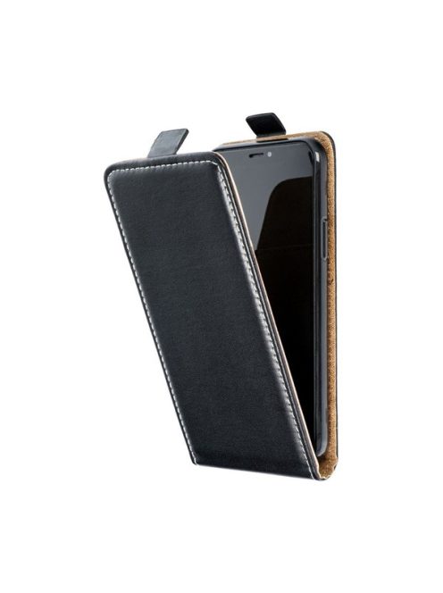 Flip tok szilikon belsővel Samsung A125 Galaxy A12, fekete
