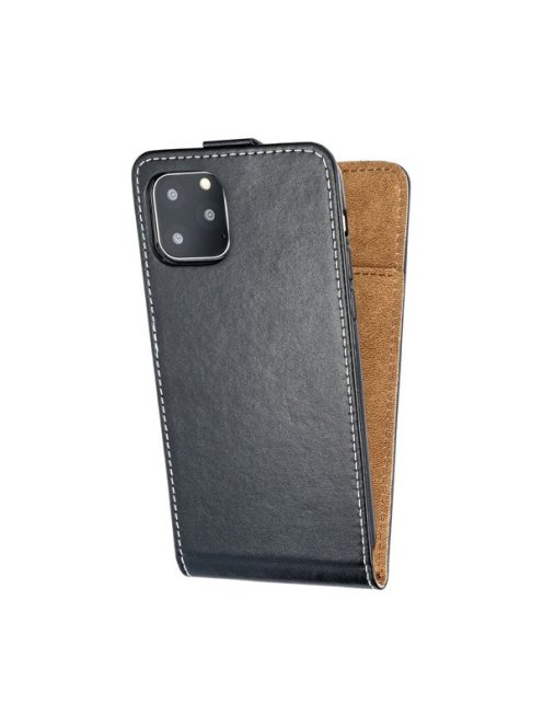 Flip tok szilikon belsővel Samsung A125 Galaxy A12, fekete