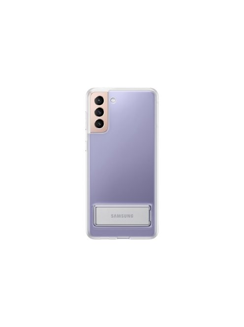 Samsung G996 Galaxy S21+ Clear Standing Cover, gyári tok, átlátszó, EF-JG996CT