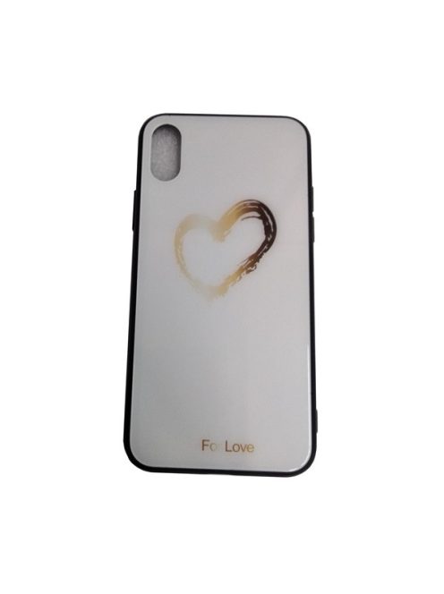 Apple iPhone X/Xs mintás hátlap tok, For love