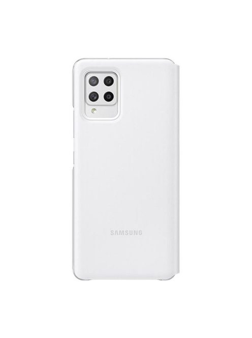 Samsung Galaxy A42 LED View Cover, gyári flip tok, fehér, EF-EA426PWE