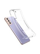 Spigen Crystal Slot Samsung Galaxay S21+ tok kártyatartóval, Crystal Clear, átlátszó