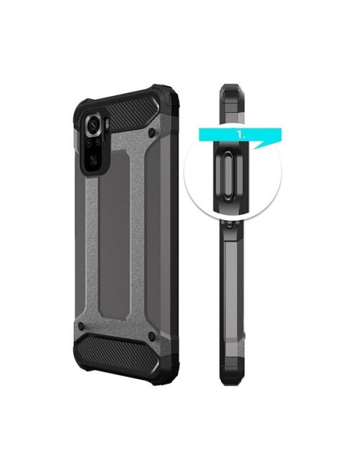 Forcell Armor hátlap tok Xiaomi Redmi Note 10/10S, fekete