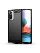 Forcell Carbon hátlap tok Xiaomi Redmi Note 10 5G , fekete