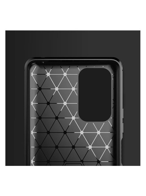 Forcell Carbon hátlap tok Xiaomi Redmi Note 10 5G , fekete