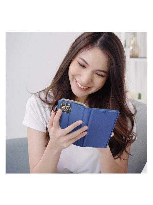 Magnet Xiaomi Redmi Note 10 5G mágneses flip tok, kék