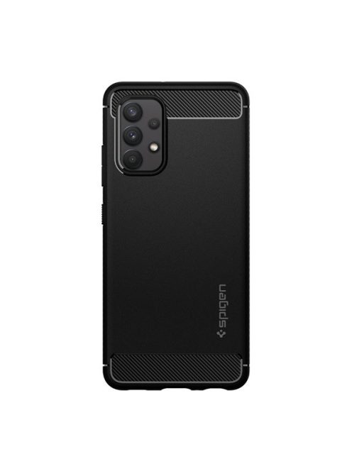 Spigen Rugged Armor Samsung Galaxy A32 5G tok, Matte Black, fekete