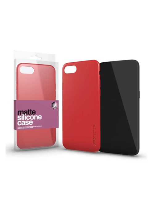 Xprotector Matte ultra vékony szilikon hátlap tok, Xiaomi Redmi Note 10 Pro, korallpiros