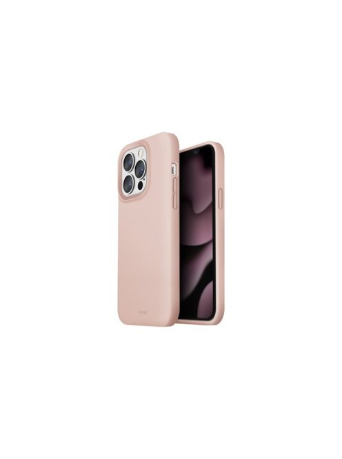 Uniq Lino Apple iPhone 13 Pro, szilikon tok, rózsaszín