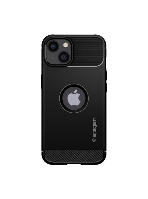 Spigen Rugged Armor Apple iPhone 13 tok, Matte Black, fekete