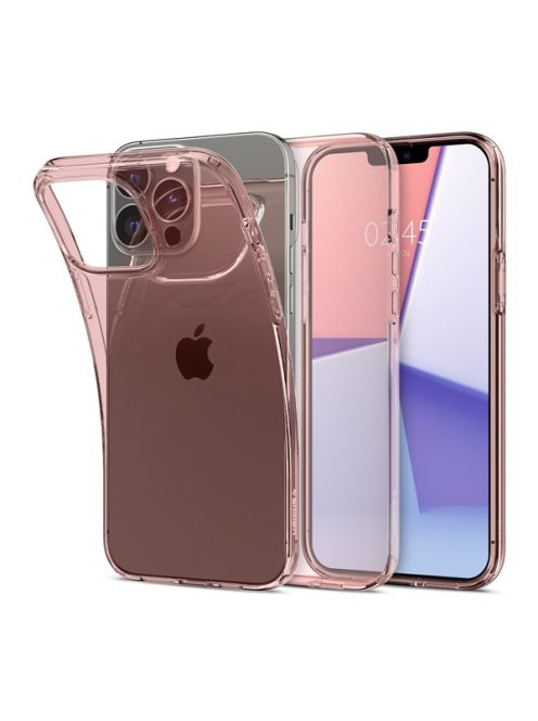 Spigen Crystal Flex Apple iPhone 13 Pro tok, Rose Crystal, rózsaszín-átlátszó