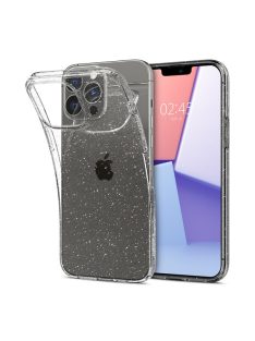   Spigen Liquid Crystal Glitter Apple iPhone 13 Pro tok, Crystal Quartz, átlátszó