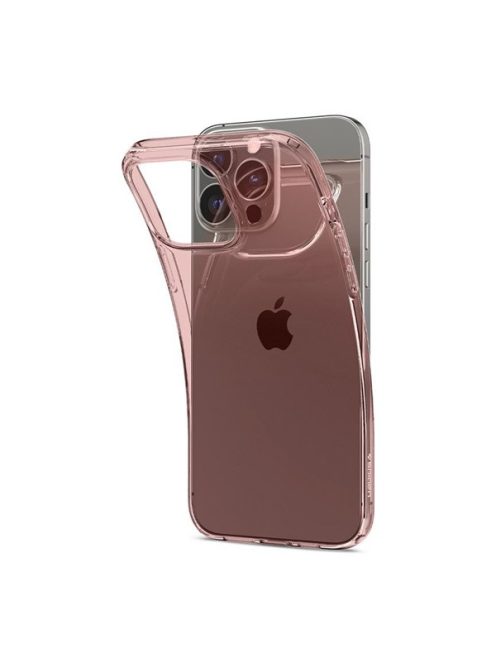 Spigen Crystal Flex Apple iPhone 13 Pro Max tok, Rose Crystal, rózsaszín-átlátszó