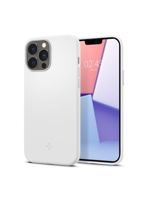 Spigen Silicone Fit Apple iPhone 13 Pro Max White tok, fehér