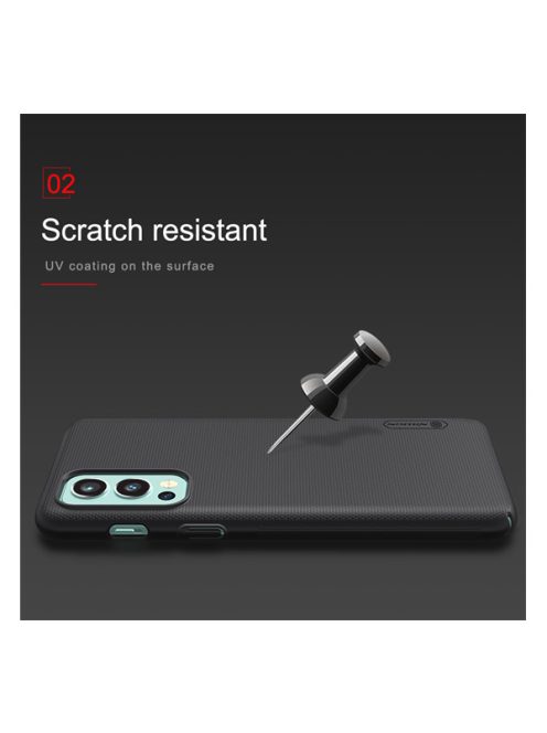 Nillkin Super Frosted OnePlus Nord 2 5G műanyag tok, fekete
