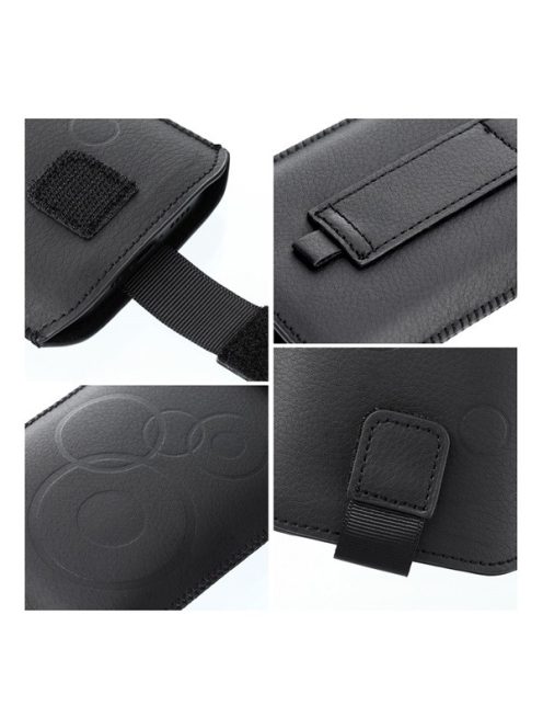 Forcell Deko univerzális tok, XXL (Apple iPhone 13/13 Pro), fekete