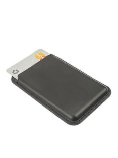   4smarts UltiMag MagSafe-rögzítésű bőrtárca RFID blokkolóval, fekete