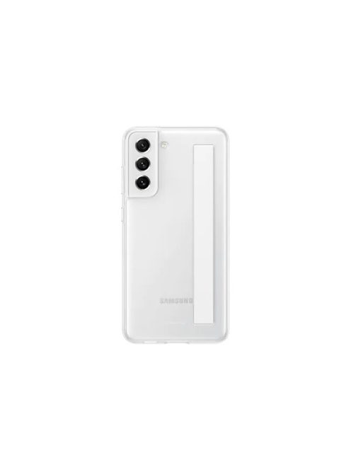 Samsung Galaxy S21 FE Clear Strap Cover, gyári tok, fehér, EF-XG990CW