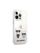 Karl Lagerfeld Karl and Choupette PC/TPU hátlap tok Apple iPhone 13 Pro Max, átlátszó