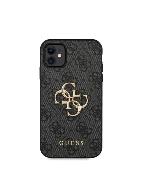 Guess PU 4G Metal Logo Apple iPhone 11 hátlap tok, szürke