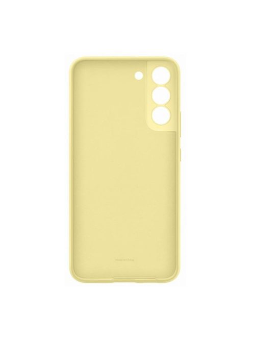 Samsung Galaxy S22+ Silicone Cover, gyári szilikon tok, sárga, EF-PS906TY