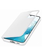 Samsung Galaxy S22+ Clear View Cover, gyári flip tok, fehér, EF-ZS906CW