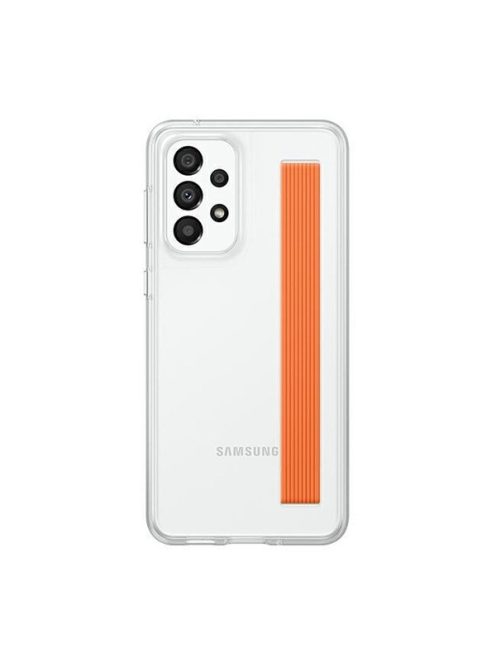 Samsung Galaxy A33 5G Slim Strap Cover, gyári tok, átlátszó, EF-XA336CT