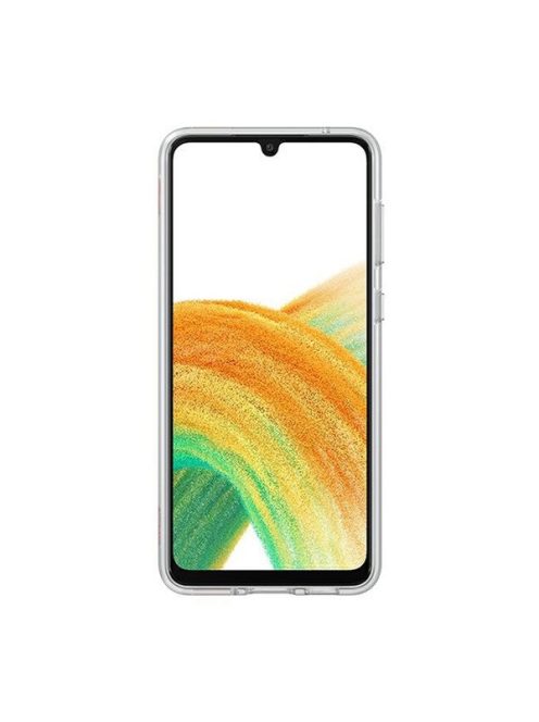 Samsung Galaxy A33 5G Slim Strap Cover, gyári tok, átlátszó, EF-XA336CT