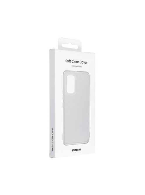 Samsung Galaxy A33 5G Soft Clear gyári szilikon tok, fekete, EF-QA336TB