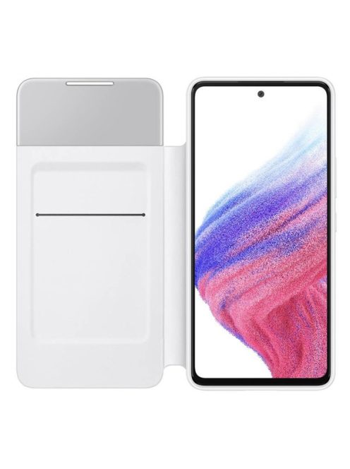 Samsung Galaxy A53 5G S-View gyári tok, fehér, EF-EA536PW