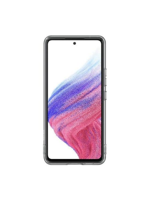 Samsung Galaxy A53 5G Soft Clear gyári szilikon tok, fekete, EF-QA536TB