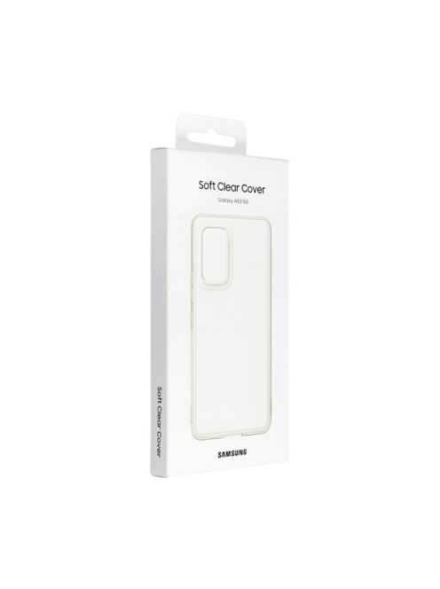 Samsung Galaxy A53 5G Soft Clear gyári szilikon tok, átlátszó, EF-QA536TT