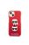 Karl Lagerfeld and Choupette Heads TPE szilikon hátlap tok Apple iPhone 13 mini, piros