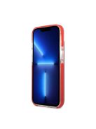 Karl Lagerfeld and Choupette Heads TPE szilikon hátlap tok Apple iPhone 13 mini, piros