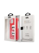 Karl Lagerfeld and Choupette Heads TPE szilikon hátlap tok Apple iPhone 13 mini, piros