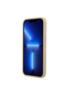 Guess Saffiano Triangle Apple iPhone 13 mini hátlap tok, bézs