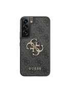 Guess PU 4G Metal Logo Samsung Galaxy S22 hátlap tok, szürke