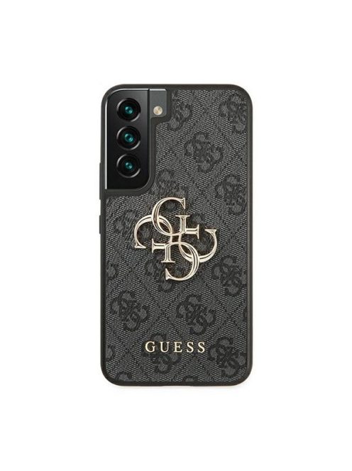 Guess PU 4G Metal Logo Samsung Galaxy S22 hátlap tok, szürke