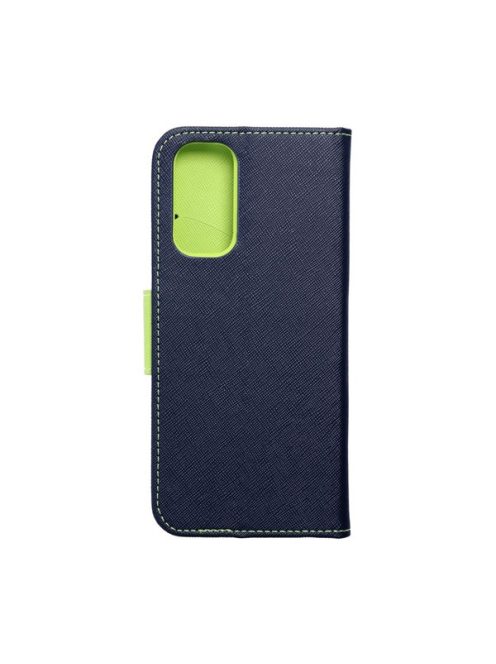 Fancy Xiaomi Redmi Note 11/11S flip tok, kék-lime