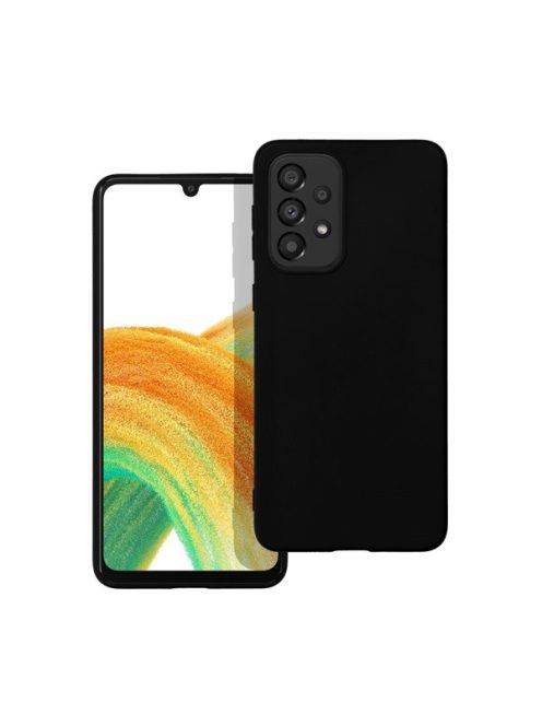 Forcell Soft szilikon hátlap tok Samsung Galaxy A33 5G, fekete